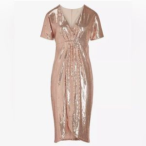 EXPRESS SEQUIN PINK DRESS